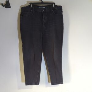 Old Navy Slouchy Taper Mid-rise Black Jeans